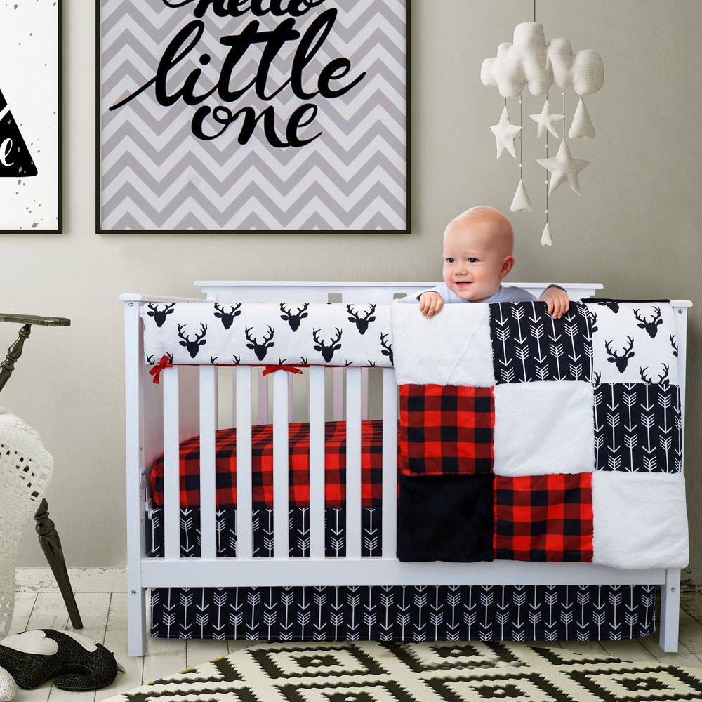 MCHPI Store 4 Pc Crib Bedding - Woodland Collection