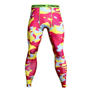 MCHPI Store 3D Printed Camouflage Joggers Leggings Men Quick Dry Compression Pants Gyms Fitness Tights Casual Workout Trousers Long Pants