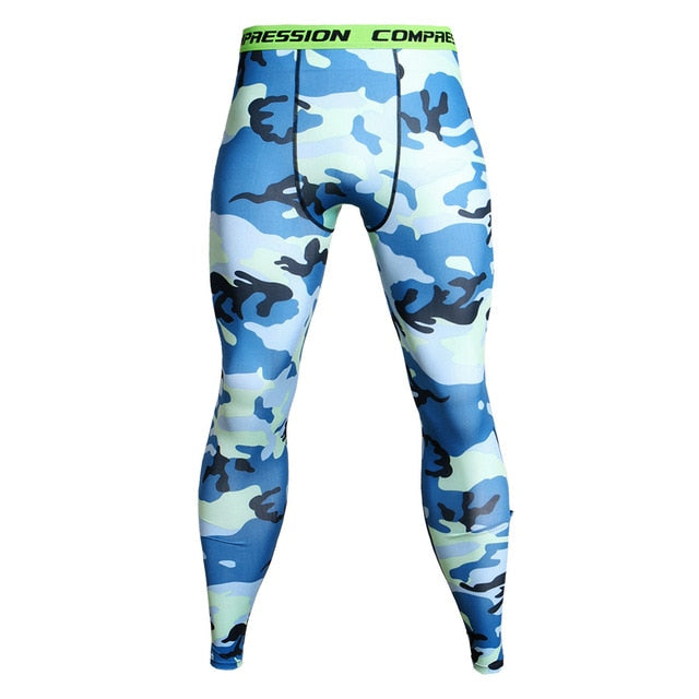 MCHPI Store 3D Printed Camouflage Joggers Leggings Men Quick Dry Compression Pants Gyms Fitness Tights Casual Workout Trousers Long Pants