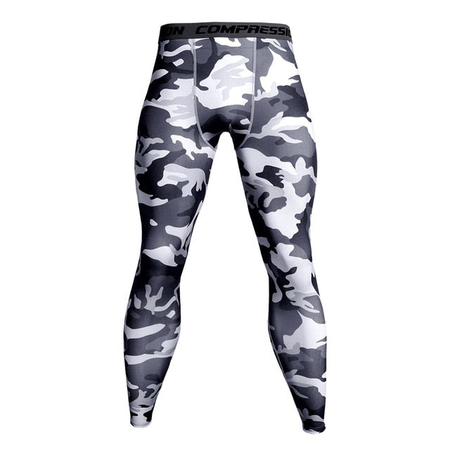 MCHPI Store 3D Printed Camouflage Joggers Leggings Men Quick Dry Compression Pants Gyms Fitness Tights Casual Workout Trousers Long Pants