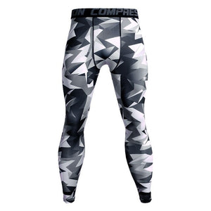 MCHPI Store 3D Printed Camouflage Joggers Leggings Men Quick Dry Compression Pants Gyms Fitness Tights Casual Workout Trousers Long Pants