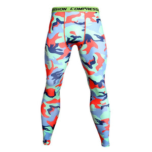 MCHPI Store 3D Printed Camouflage Joggers Leggings Men Quick Dry Compression Pants Gyms Fitness Tights Casual Workout Trousers Long Pants