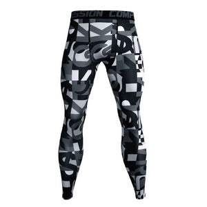 MCHPI Store 3D Printed Camouflage Joggers Leggings Men Quick Dry Compression Pants Gyms Fitness Tights Casual Workout Trousers Long Pants