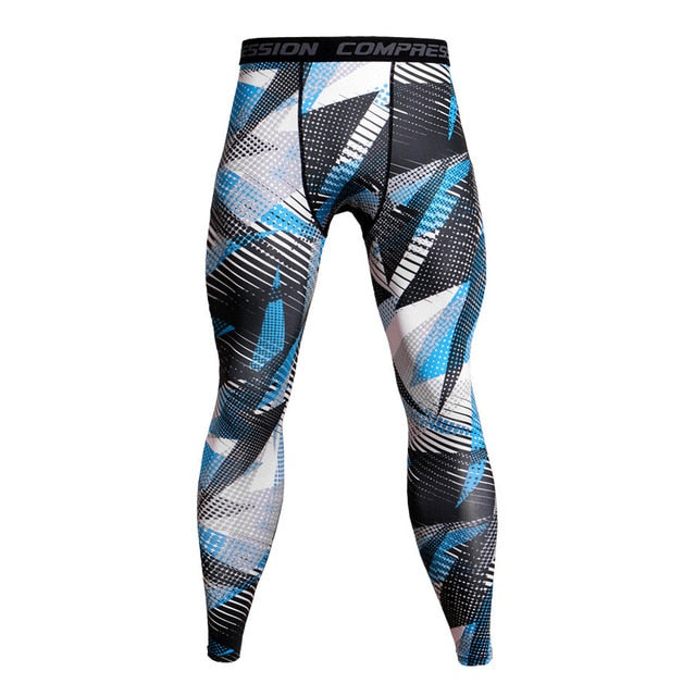MCHPI Store 3D Printed Camouflage Joggers Leggings Men Quick Dry Compression Pants Gyms Fitness Tights Casual Workout Trousers Long Pants