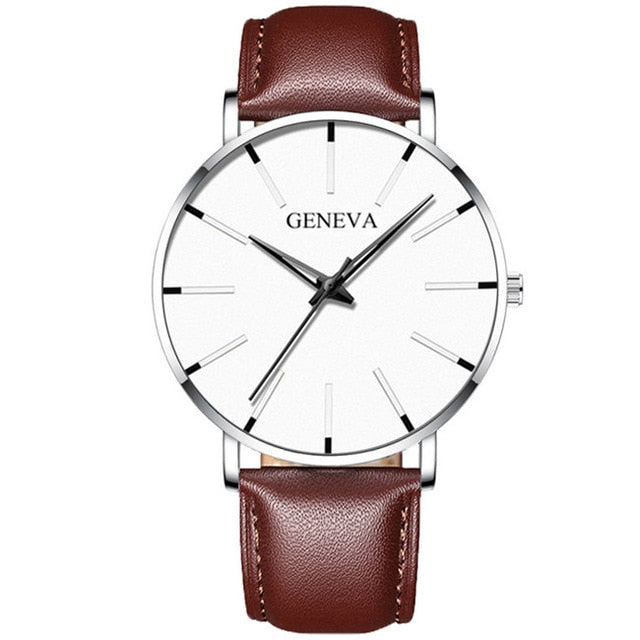 MCHPI Store 2020 Minimalist Men's Fashion Ultra Thin Watches Simple Men Business Stainless Steel Mesh Belt Quartz Watch Relogio Masculino