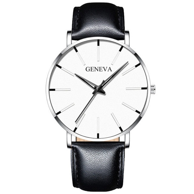 MCHPI Store 2020 Minimalist Men's Fashion Ultra Thin Watches Simple Men Business Stainless Steel Mesh Belt Quartz Watch Relogio Masculino