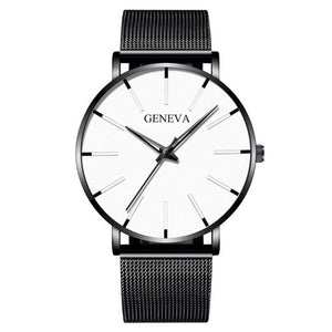 MCHPI Store 2020 Minimalist Men's Fashion Ultra Thin Watches Simple Men Business Stainless Steel Mesh Belt Quartz Watch Relogio Masculino