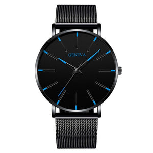 MCHPI Store 2020 Minimalist Men's Fashion Ultra Thin Watches Simple Men Business Stainless Steel Mesh Belt Quartz Watch Relogio Masculino