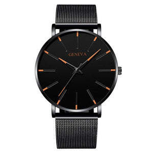 MCHPI Store 2020 Minimalist Men's Fashion Ultra Thin Watches Simple Men Business Stainless Steel Mesh Belt Quartz Watch Relogio Masculino