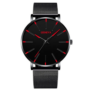 MCHPI Store 2020 Minimalist Men's Fashion Ultra Thin Watches Simple Men Business Stainless Steel Mesh Belt Quartz Watch Relogio Masculino