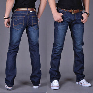 MCHPI Store New 2020 Men's Fashion Jeans Hot Jeans For Men Pants Casual Slim Straight Mens Ripped
