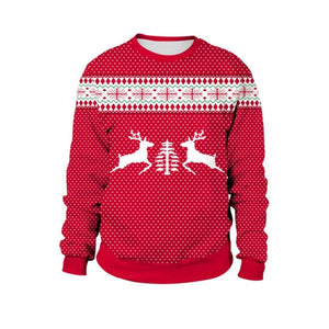 MCHPI Store Men Women Christmas Sweater Pullover Crew Neck Jumpers Tops