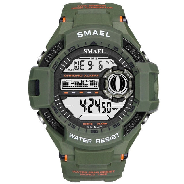 MCHPI Store SMAEL Watch Men Digital Top Brand Luxury relogio masculino Big Sport Watches for Men Waterproof 1516B Men Wtaches Sport Military