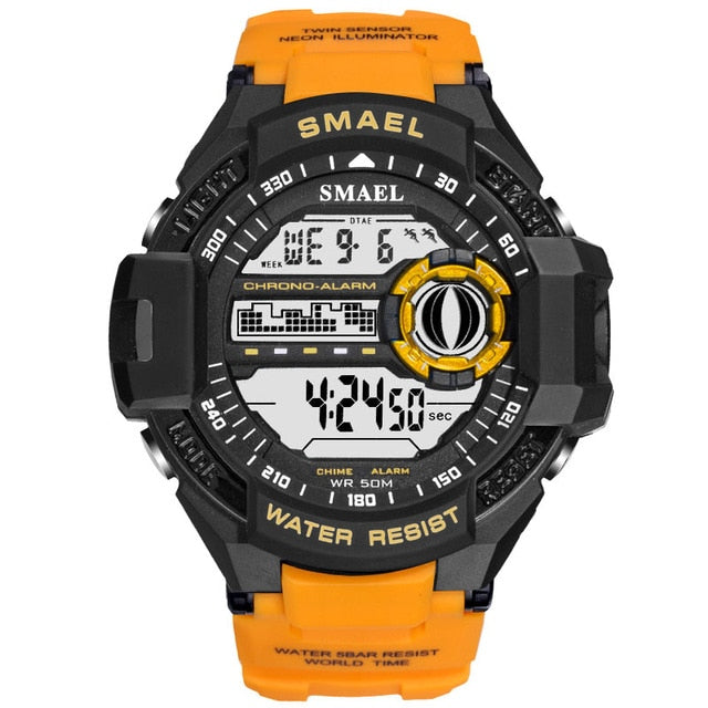 MCHPI Store SMAEL Watch Men Digital Top Brand Luxury relogio masculino Big Sport Watches for Men Waterproof 1516B Men Wtaches Sport Military